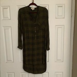Anthropologie flannel midi dress/ tunic. Worn only once